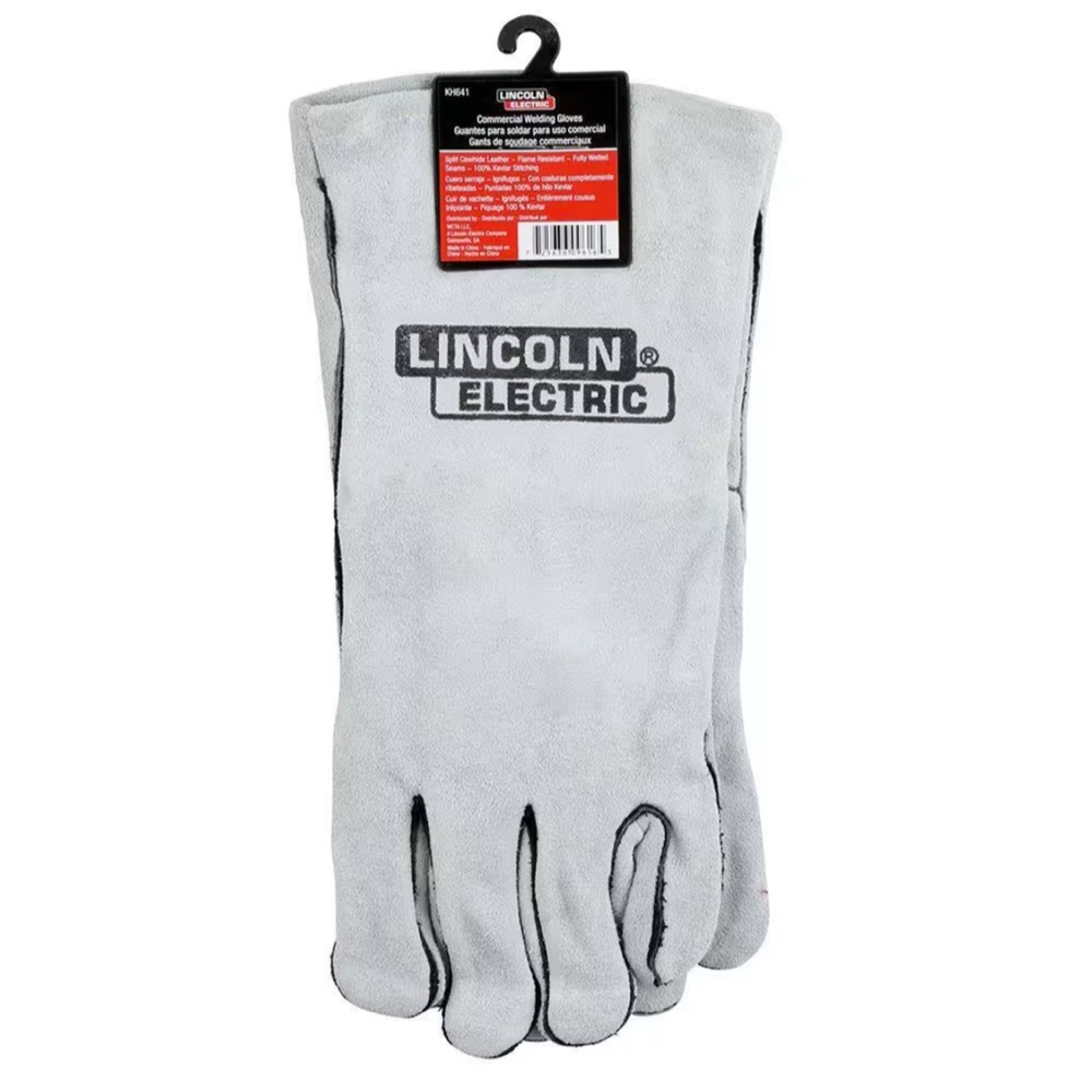 Lincoln Electric Cloth-Lined Leather Welding Gloves. Top-Rated.